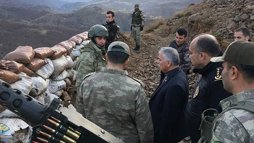 Muş Valisi Yıldırım 16 teröristin öldürüldüğü operasyon bölgesini inceledi