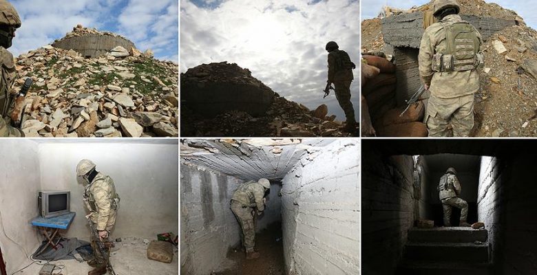 Teröristlerin 300 metrelik ‘televizyonlu’ tünelini AA görüntüledi
