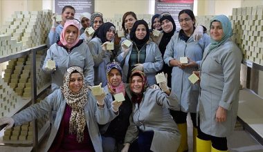 Türk ve Suriyeli kadınlar Halep sabununu Mardin’de üretiyor.