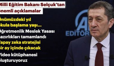 Milli Eğitim Bakanı Ziya Selçuk’tan Öğretmenlik Meslek Yasası ile ilgili önemli açıklama.