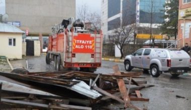 Varto’da eğitime fırtına engeli.