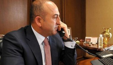 Dışişleri Bakanı Çavuşoğlu’ndan telefon diplomasisi.