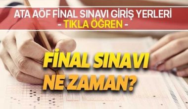 ATA AÖF final sınavı giriş yerleri görüntüleme! 2019 ATA AÖF final sınavı ne zaman? Atatürk Üniversitesi OBS.