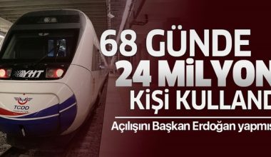 Başkan Erdoğan açmıştı! 68 günde 24 milyon kişi kullandı.