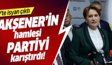 İYİ Parti’de isyan çıktı! Kurultay kararı partiyi karıştırdı.
