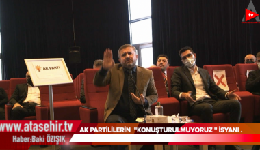 AK PARTİLİLERİN ”KONUŞTURULMUYORUZ” İSYANI.